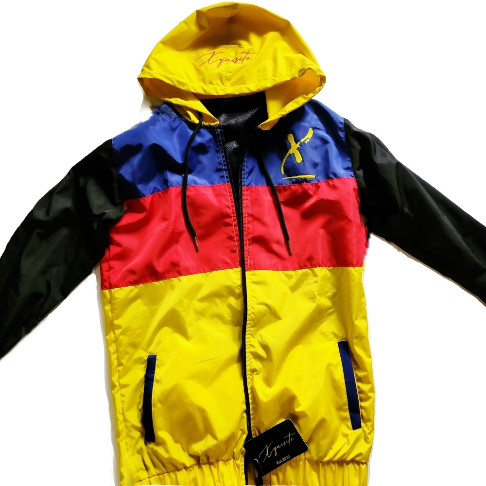 Xquisite colorblock jackets.. yellow,blue,red,black
